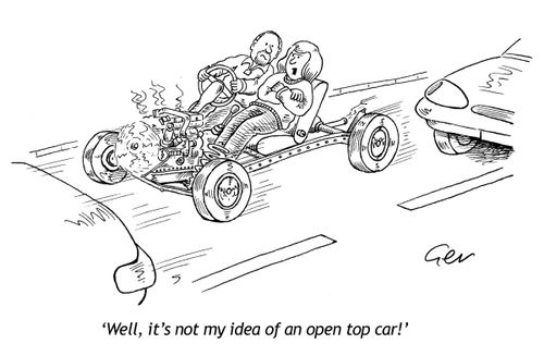 'Not my idea of an open top car'