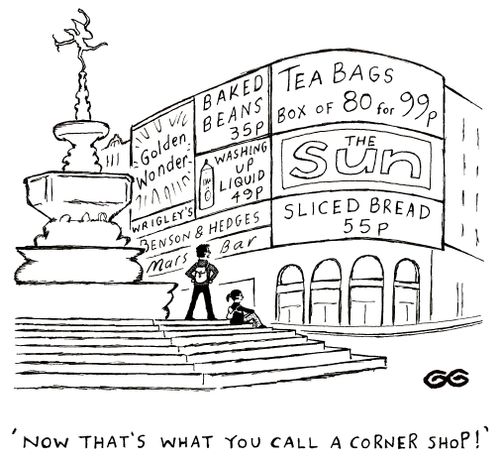 'Now that's what you call a corner shop!'