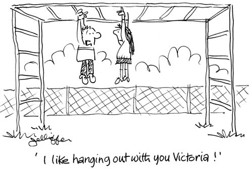 'I like hanging out with you, Victoria!'
