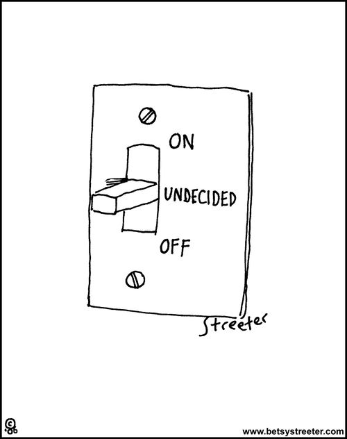 On - Undecided - Off switch