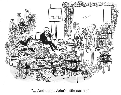 'And this is John's little corner.'