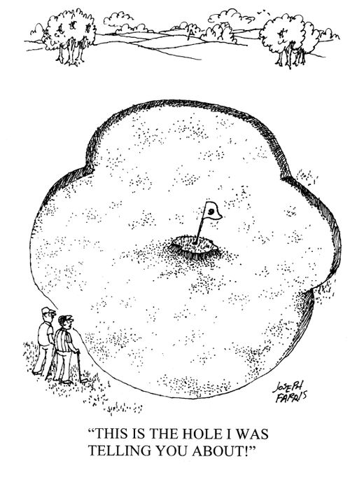 'This is the hole I was telling you about!'