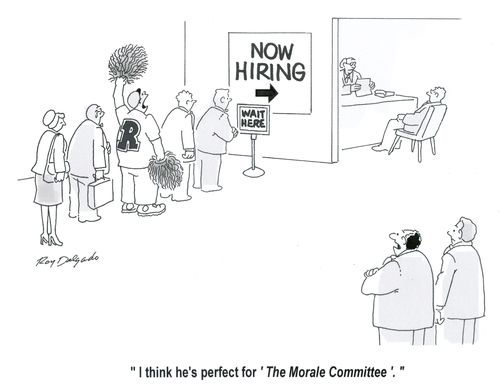 'I think he's perfect for 'The Morale Committee'.'