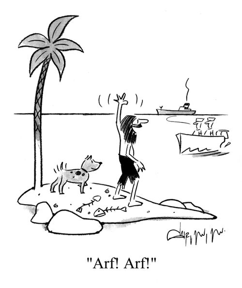 'Arf! Arf!'