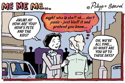 Julie, hi, how are you? How are Pete and the kids?  Argh, who is she?