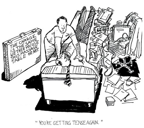 'You're getting tense again.'