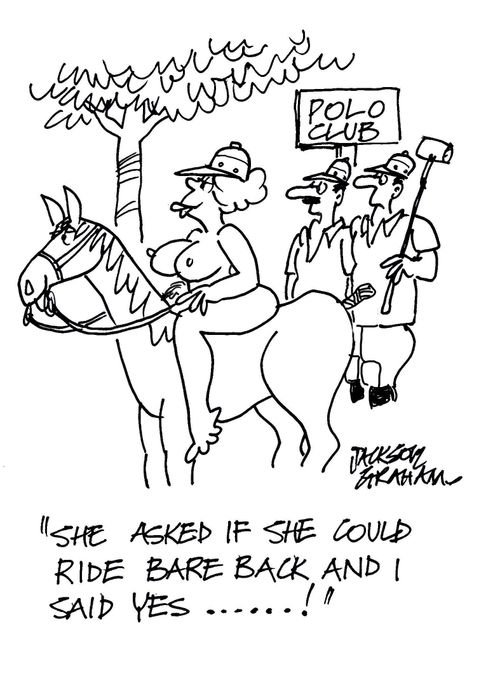 She asked if she could ride bare back and I said yes...