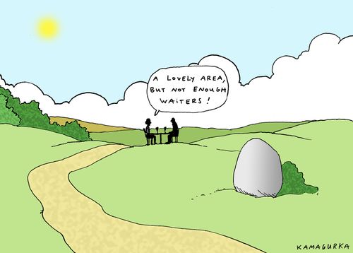'A lovely area, but not enough waiters!'