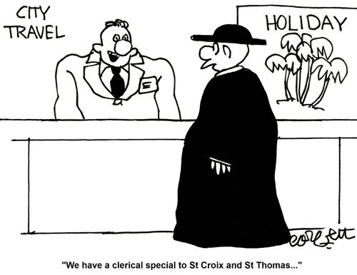 'We have a clerical special to St Croix amd St Thomas...'