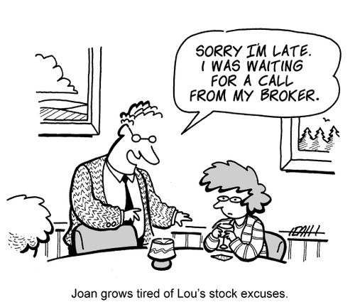 Joan grows tired of Lou's stock excuses.