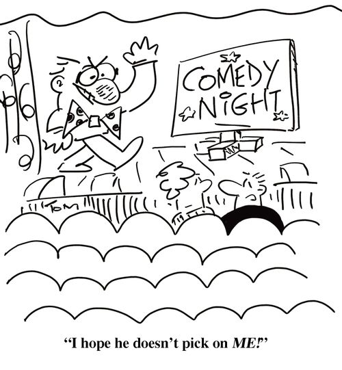 'I hope he doesn't pick on ME!'