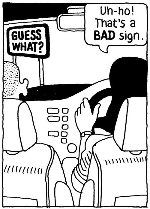 'Uh-oh! That's a BAD sign.'
