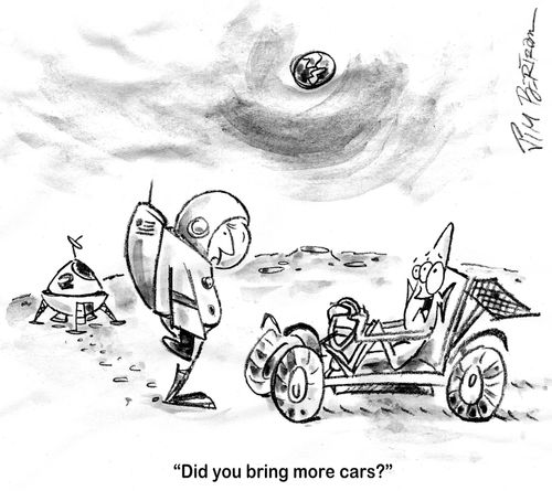 "Did you bring more cars?"