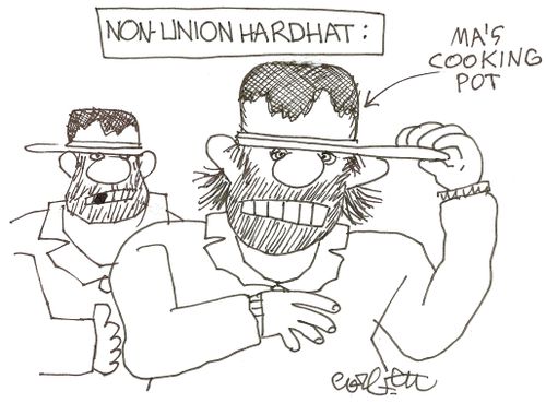 Non - union hardhat: Ma's cooking pot