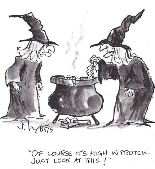 'Of course it's high in protein. Just look at this!'