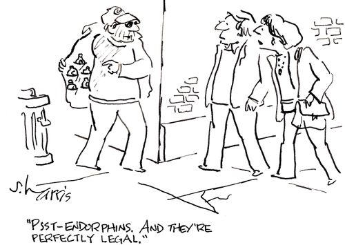 'Psst -  endorphins.  And they're perfectly legal.'