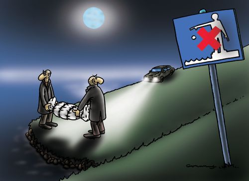 The Mafia Secretly Dumping a Body in a No Dumping Area