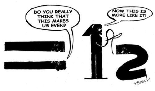 'Do you really think that this makes us even?'