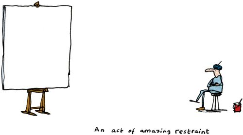 An act of amazing restraint.