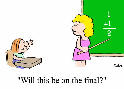 'Will this be on the final?'