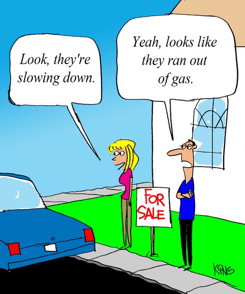 'Look, they're slowing down.'