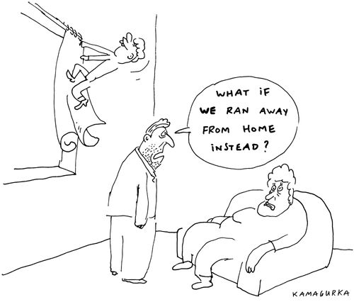 'What if WE ran away from home instead?'