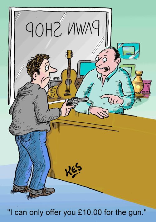 'I can only offer you £10.00 for the gun.'