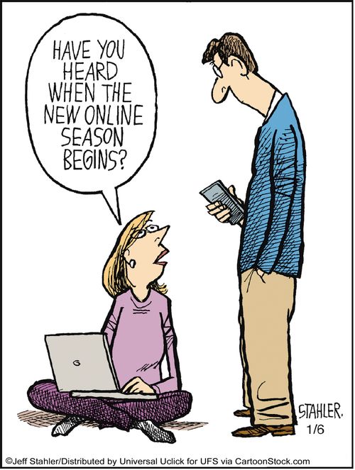 'Have you heard when the new online season begins?'