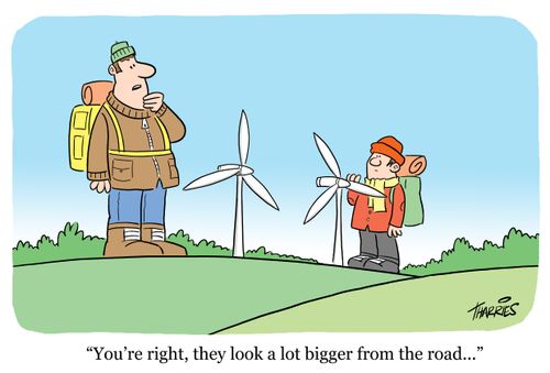 'You're right, they look a lot bigger from the road...'