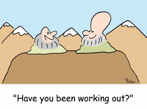 'Have you been working out?'