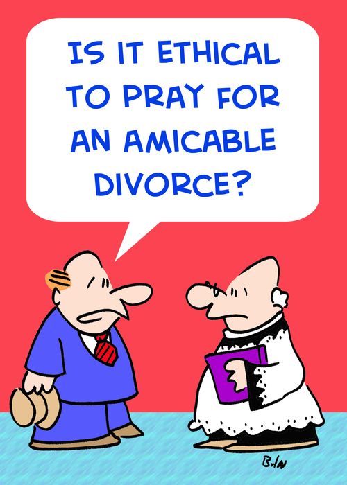'Is it ethical to pray for an amicable divorce?'