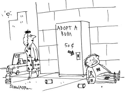 Adopt a bum - 50c.