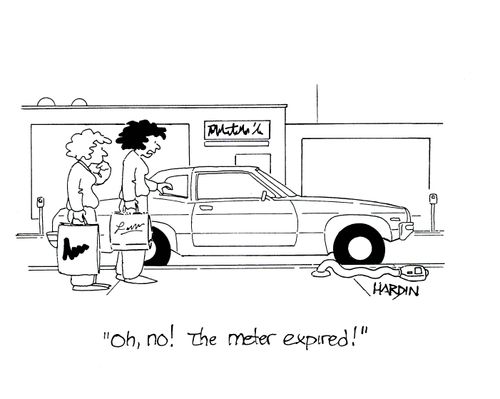 'Oh no! The meter expired!'