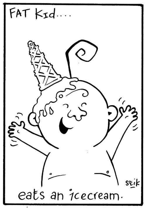 Fat Kid 10- Eats an ice-cream