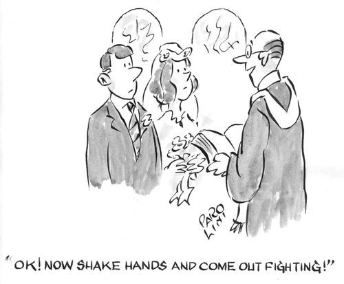 'OK! Now shake hands and come out fighting!'