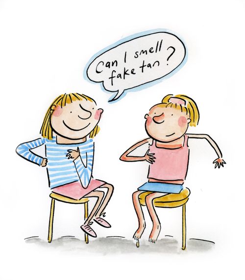 'Can I smell fake tan?'