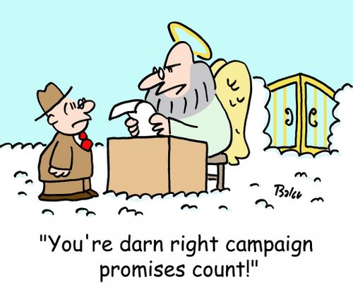 'You're darn right campaign promises count'