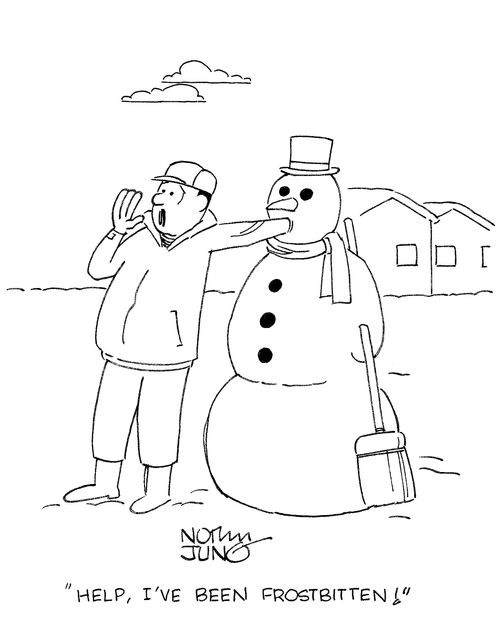 'Help, I've been frostbitten!'