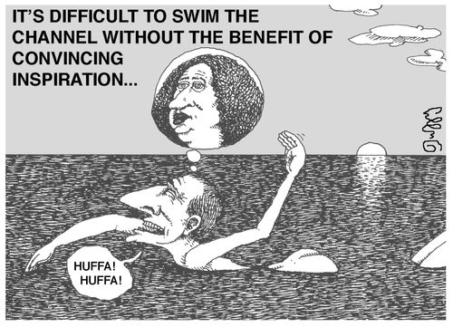 It's difficult to swim the channel without the benefit of convincing inspiration.