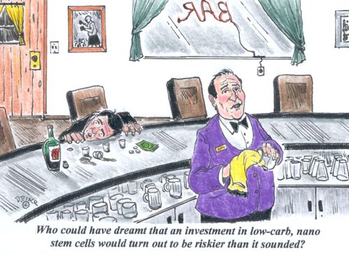 'Who could have dreamt that an investment in low-carb, nano stem cells would turn out to be riskier than it sounded?'