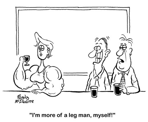 'I'm more of a leg man, myself!'