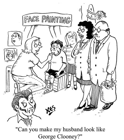'Can you make my husband look like George Clooney?'