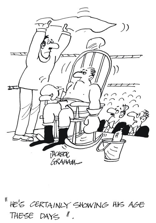 'He's certainly showing his age these days.'
