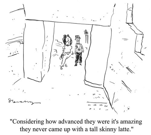 'Considering how advanced they were it's amazing they never came up with a tall skinny latte.'