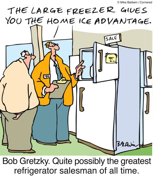 Bob Gretzky. Quite possibly the greatest refrigerator salesman of all time.