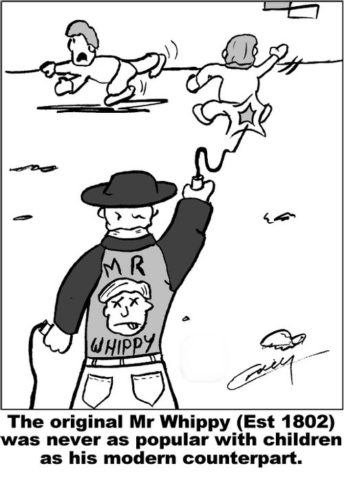 the original Mr Whippy(Est 1802) was never as popular with children as his modern counterpart.