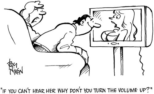 'If you can't hear her why don't you turn the volume up'