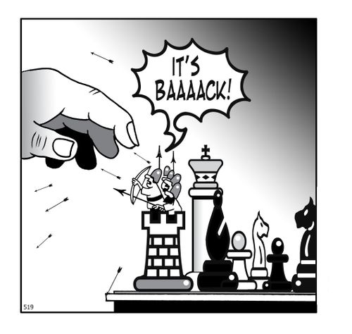 "It's back!"
