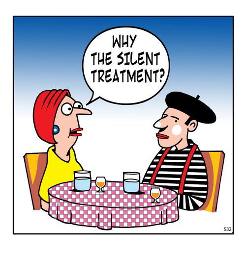 "Why the silent treatment?"