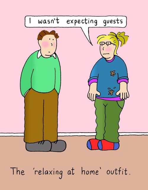 The 'relaxing at home ' outfit.